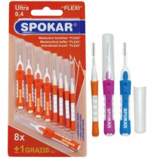 04F	Interdental brushes SPOKAR® Flexi 0,4mm, 8+1pcs