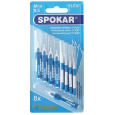 06F	Interdental brushes SPOKAR® Flexi 0,6mm, 8+1pcs